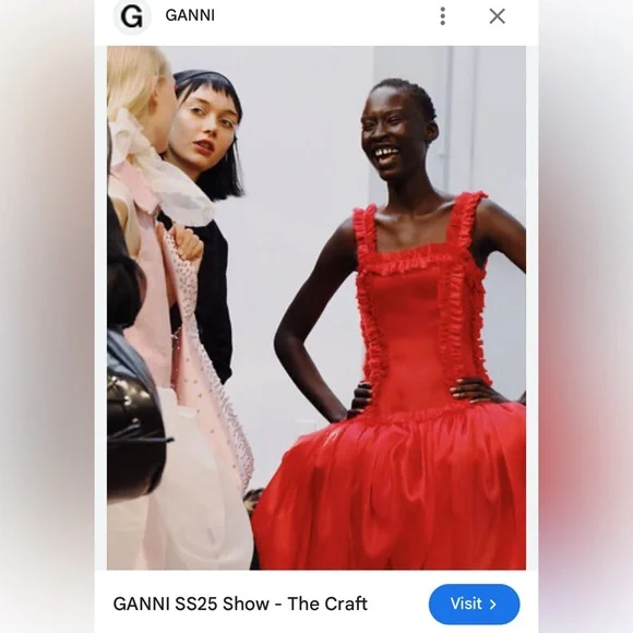 Rare Moschino 2008 Runway Silk Red Maxi Dress Puffball Bubble Hem Womens Size 8 - Picture 17 of 17